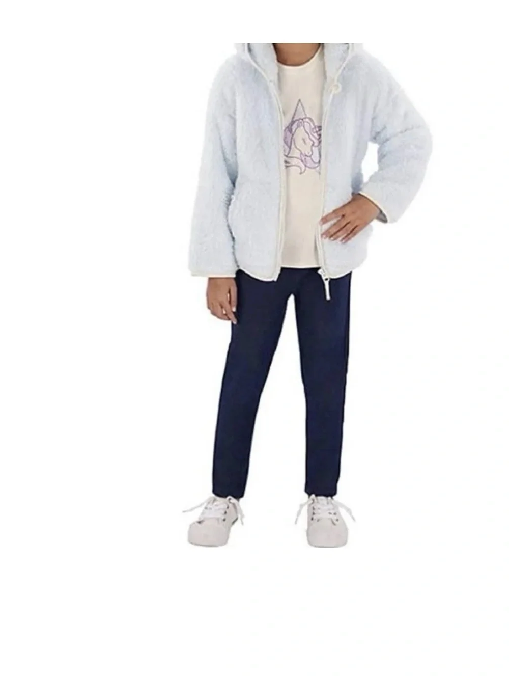 Member's Mark Girl's 3-Piece Favorite Cozy Jacket, Top & Legging Set Size 4t
